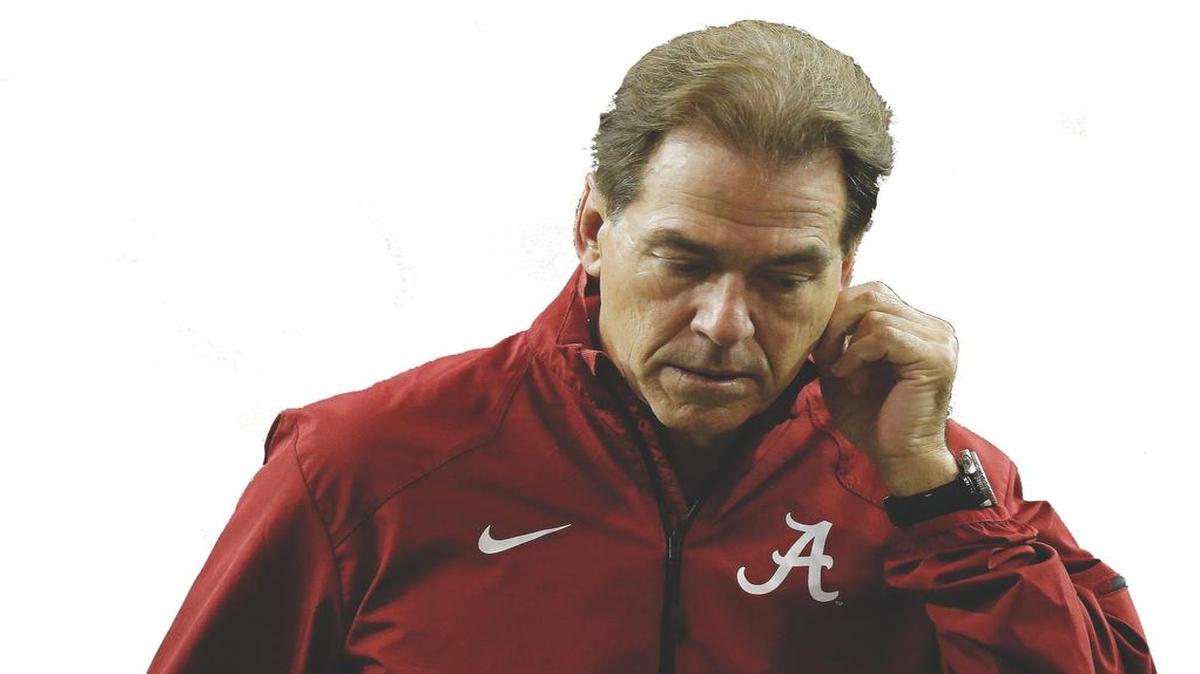 Alabama head coach Nick Saban