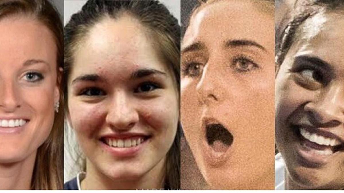 Joining the U.S. collegiate team that will tour China this summer are (from left) K-State’s Katie Brand, Stanford freshman-to-be Audriana Fitzmorris of St. James Academy and KU’s Madison Rigdon and Ainise Havili.
