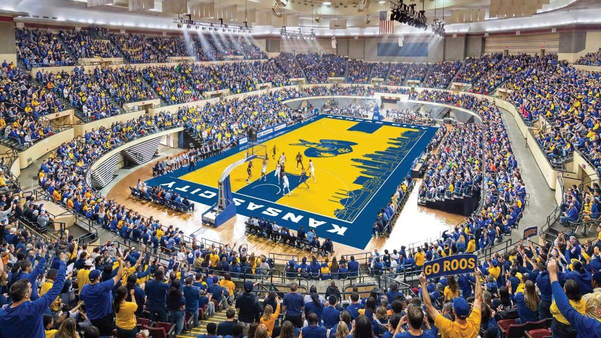 The Kansas City Roos men’s basketball team will play the 2026-27 season at Municipal Auditorium. The program is returning to its first Division I home arena for the first time since 2019.