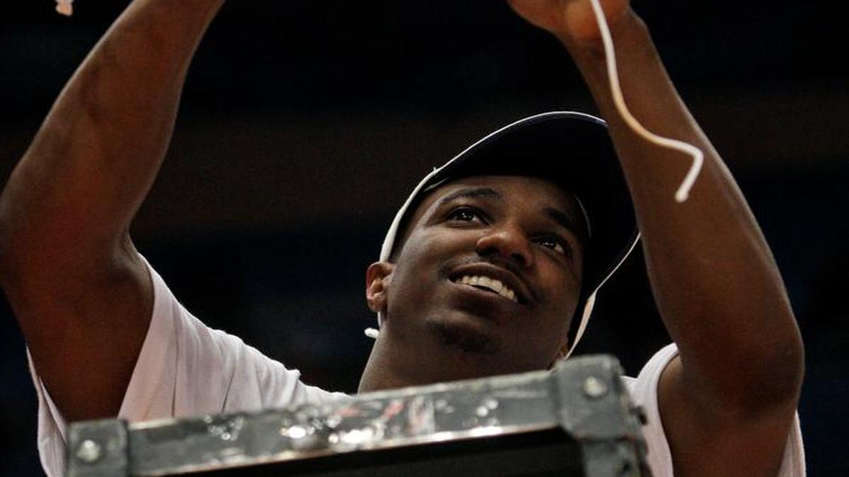 
This March 14, 2009, file photo shows Louisville’s Andre McGee before he became a graduate assistant for the program. Louisville said Friday it has launched an investigation into allegations that former McGee paid an escort service to provide sex for recruits.

