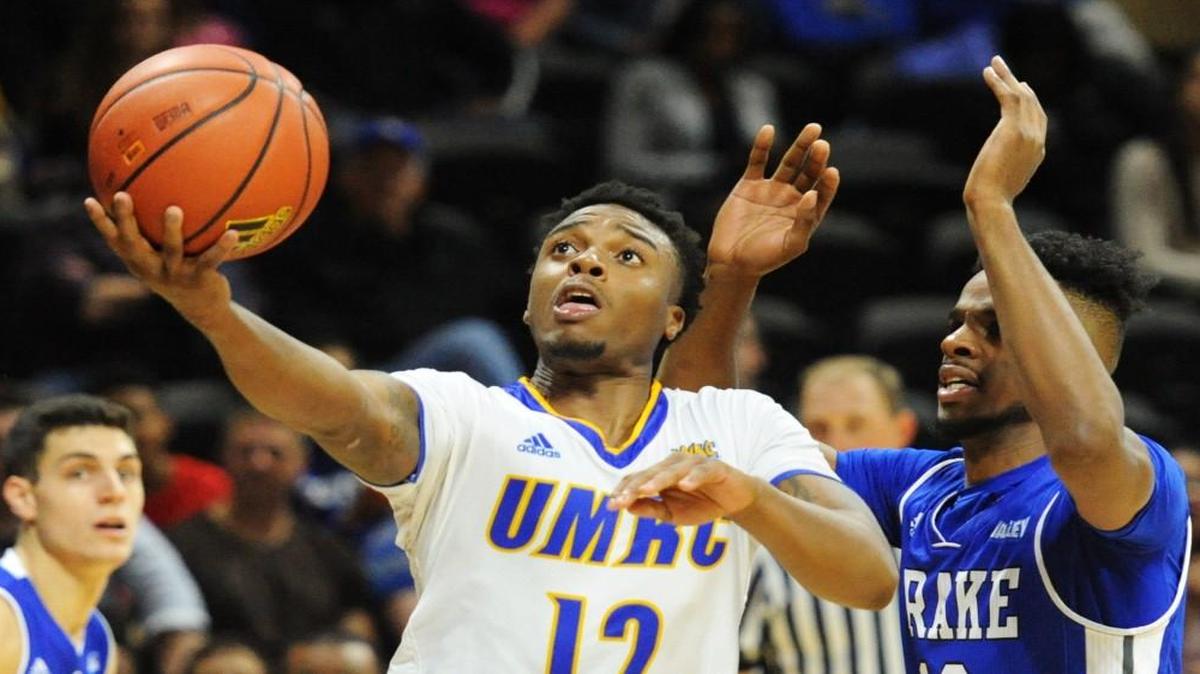 Martez Harrison made a layup Nov. 15 during the Roos’ game at Municipal Auditorium. Two weeks later, he was suspended for violating athletic department policy.