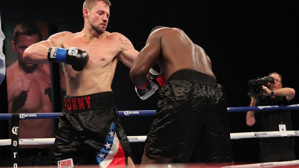 Those who’ve evaluated Trey Lippe-Morrison, left, say he shares many of the traits of his late father, Tommy “The Duke” Morrison ... but with power in both hands.