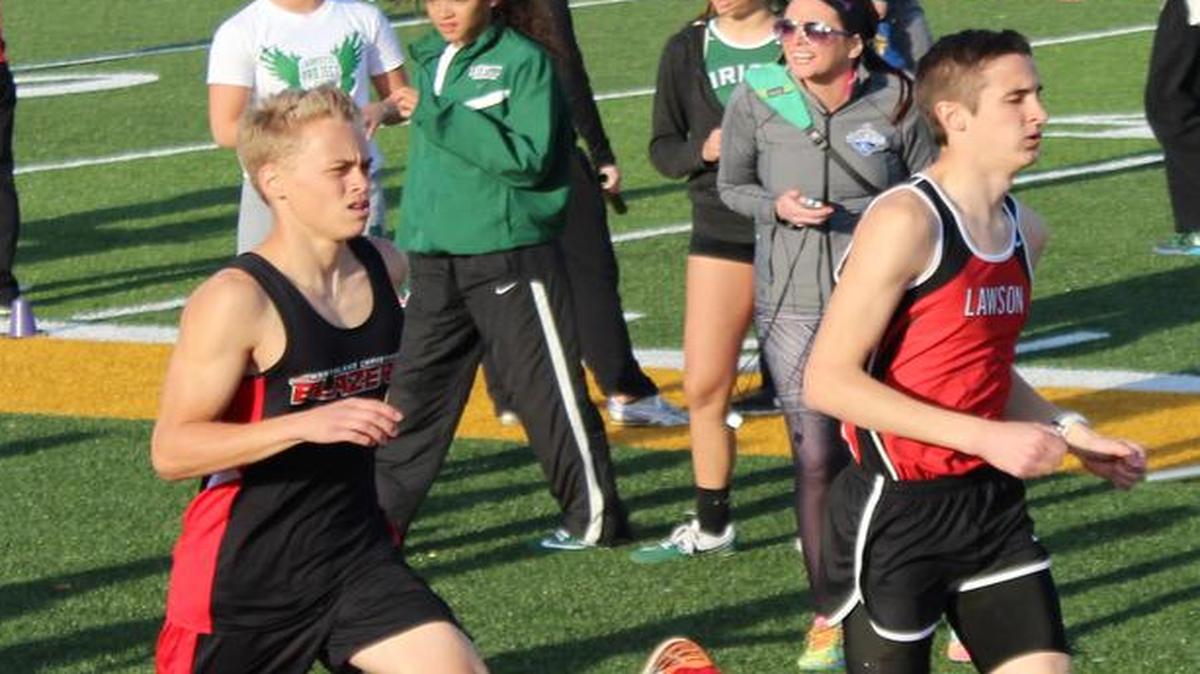 Blake Wilson (left), a freshman at Northland Christian School, is the Trailblazers’ first athlete to qualify for the Missouri Class 1 track and field state meet, which begins Friday in Jefferson City. Wilson advanced by finishing among the top four places in the 1,600-meter run on Saturday at a sectional meet at Clinton High School. Wilson, who finished his race in 4 minutes, 39 seconds, is limited to training on the Northland Christian School grounds and in the parking lot, because the school does not have a track. Wilson also competes in soccer and basketball at Northland Christian.
