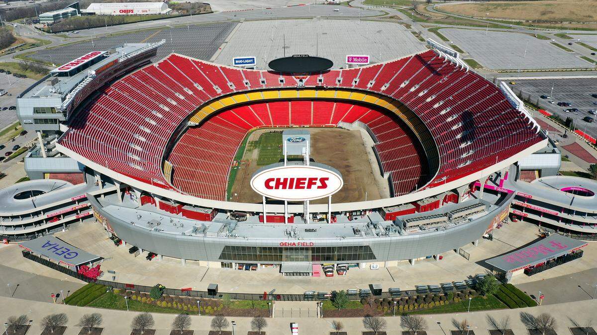 A photo of GEHA Field at Arrowhead Stadium, home of the Kansas City Chiefs in Kansas City, Missouri.