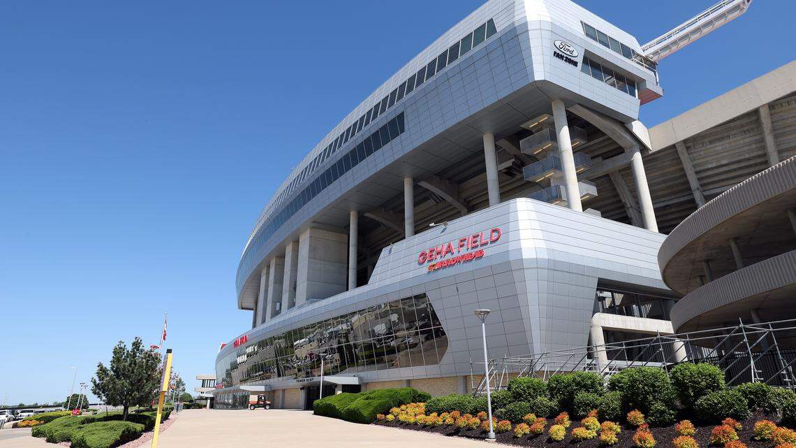 KANSAS CITY, MISSOURI - APRIL 21: A general view of Arrowhead Stadium ahead of the 2026 World Cup at Kansas City Stadium on April 21, 2026 in Kansas City, Missouri. 