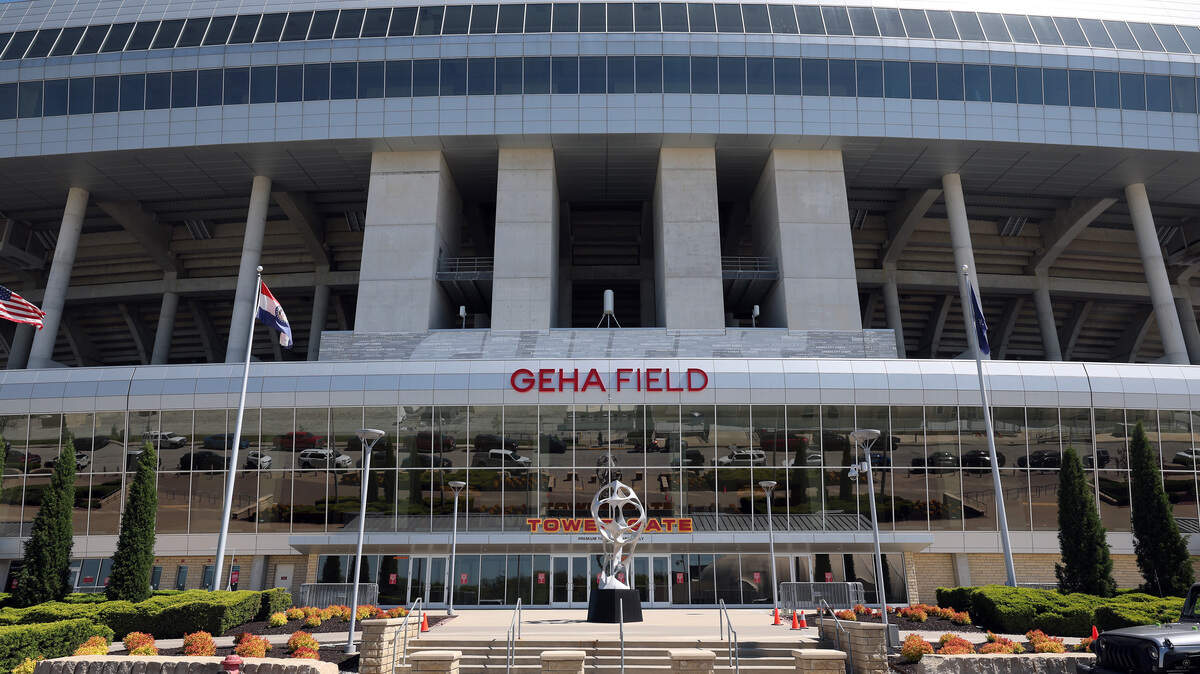 KANSAS CITY, MISSOURI - APRIL 21: A general view of Arrowhead Stadium ahead of the 2026 World Cup at Kansas City Stadium on April 21, 2026 in Kansas City, Missouri.  