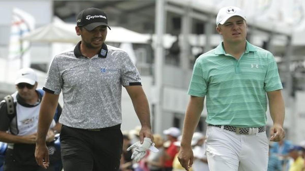 Jordan Spieth (right) is ranked No. 1 in the world, followed by Rory McIlroy (left) and Jason Day.