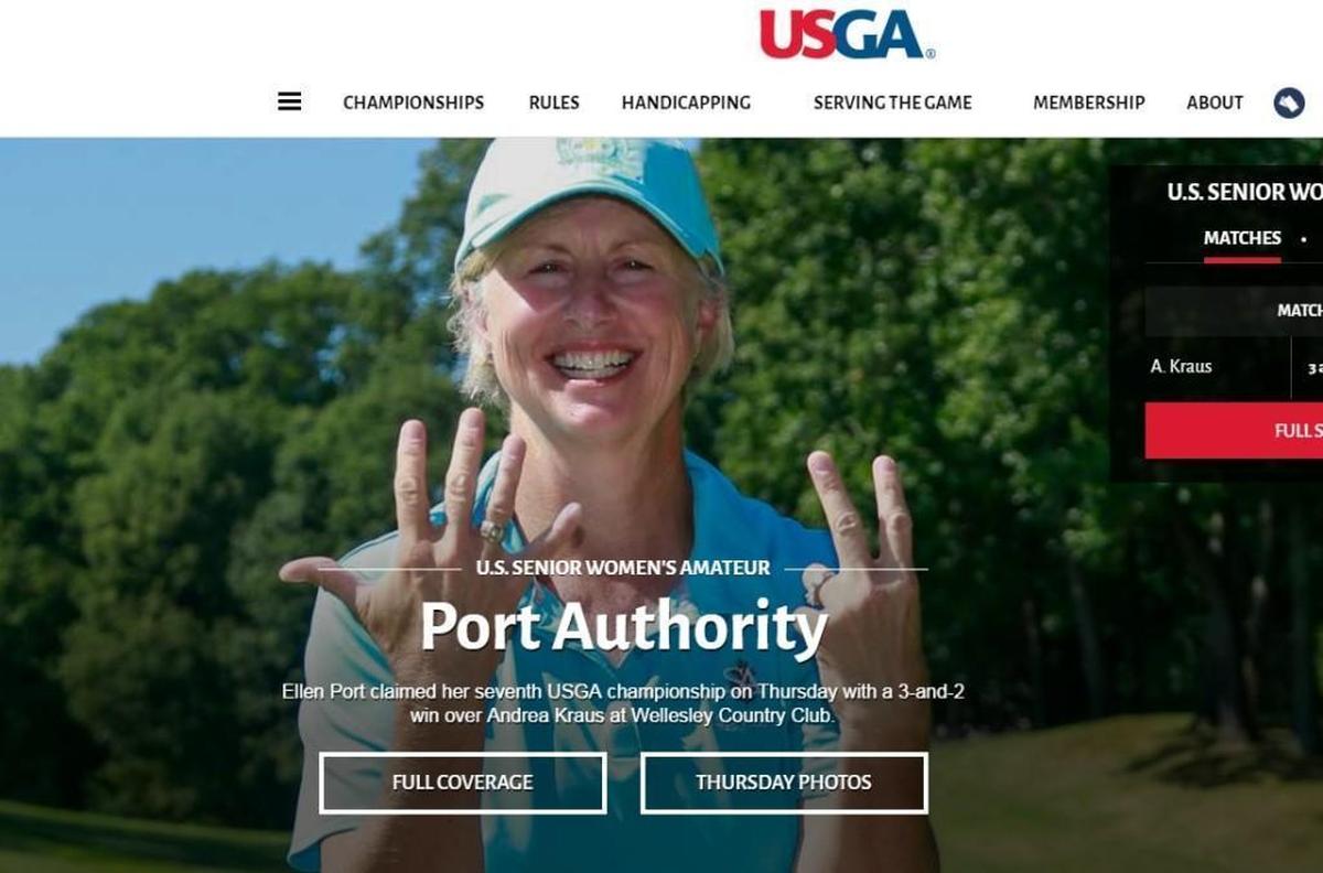 North Kansas City High grad Ellen Fuson Port has won seven USGA titles in her storied golf career.