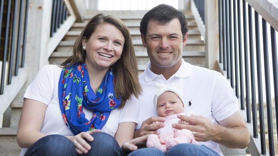 
Maggie and Robert Streb welcomed their daughter, Catherine, into their family on Feb. 3. Robert Streb says he is enjoying being a first-time dad.
