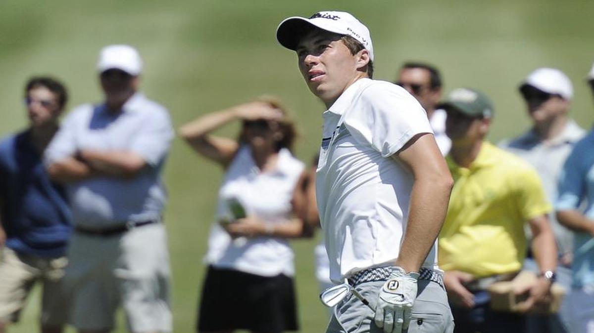 Chase Hanna, who was runner-up at the Watson Challenge in June (above), was in the lead after two rounds of stroke play at the Kansas Amateur.