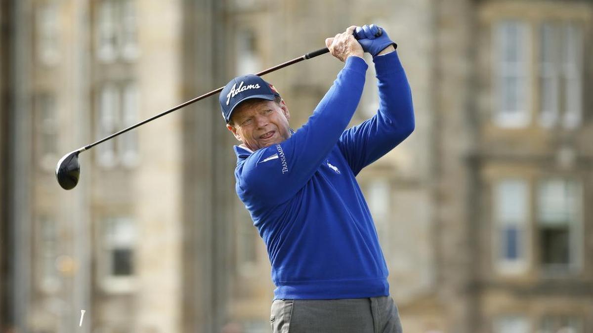 
With son Michael as his caddy, Tom Watson shot an opening-round 74 on Thursday during his final Open Championship on the Old Course at St. Andrews.
