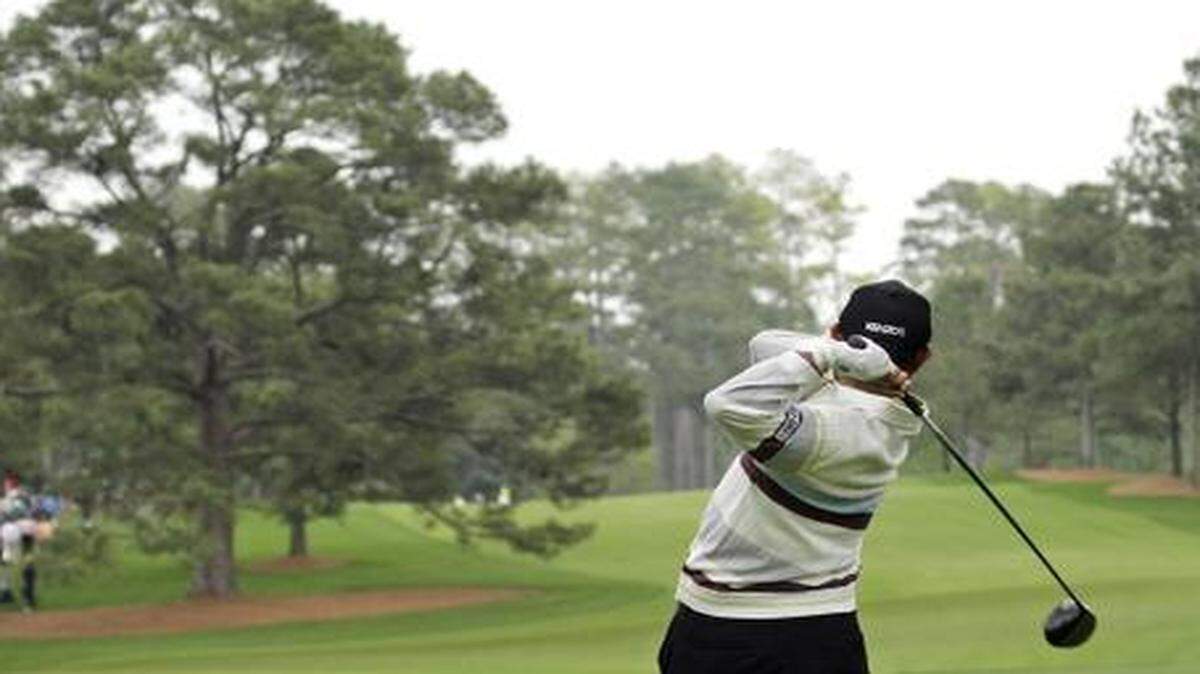 
In this April 8, 2008 file photo, Toru Taniguchi teed off on the 17th hole of the Augusta National Golf Club, with the Eisenhower Tree at left.
