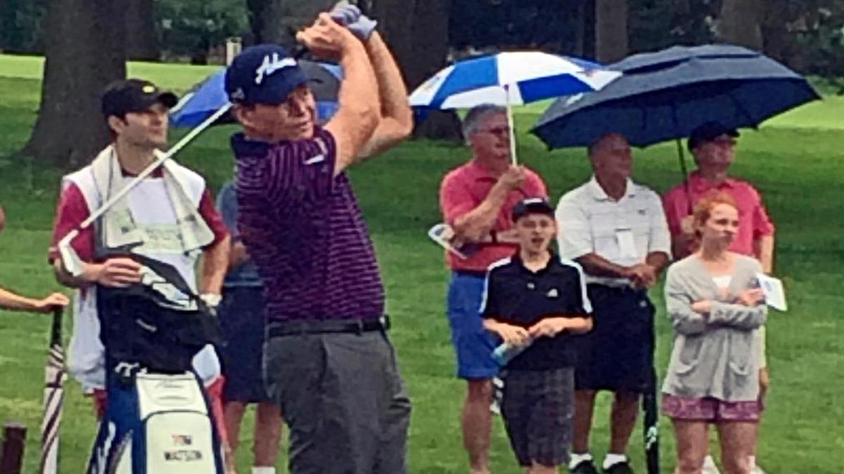 
Tom Watson had a productive day on Saturday at the tournament bearing his name.
