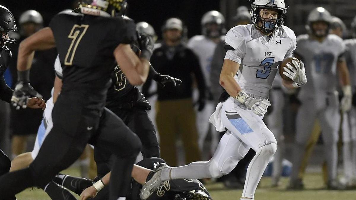 Trevor Thompson’s standout season at wide receiver and defensive back for Shawnee Mission East earned him most valuable player honors in the Sunflower League.