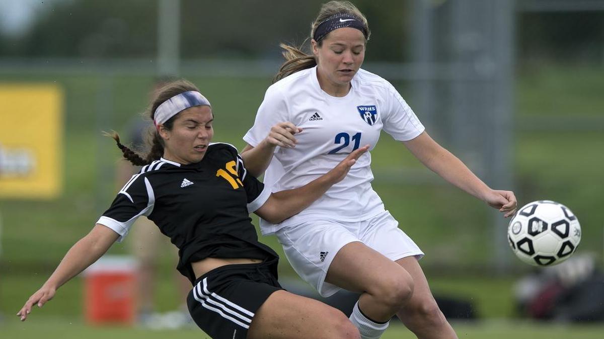 SM West’s Sinclaire Miramontez (left) is The Star’s All-Metro girls soccer player of the year. She helped the Vikings to 14 shoutouts, an undefeated record (20-0-1) and a Kansas Class 6A state championship.