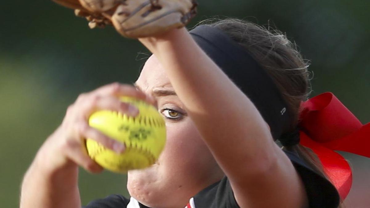 
Blue Valley West pitcher Perri Downey led the Jaguars to a 5-0 victory over ainst Great Bend on Thursday at the Kansas Class 5A softball state tournament in Wichita.

