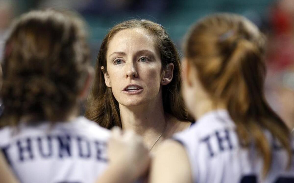 St. James Academy coach Nancy Dorsey.