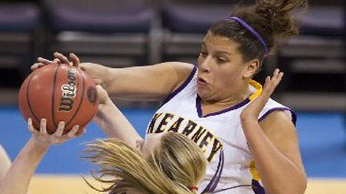 Kearney’s Taylor Doan (right), a 6-foot-4 senior, will be tough to handle on both ends of the floor. She plans to play in college at Alabama.