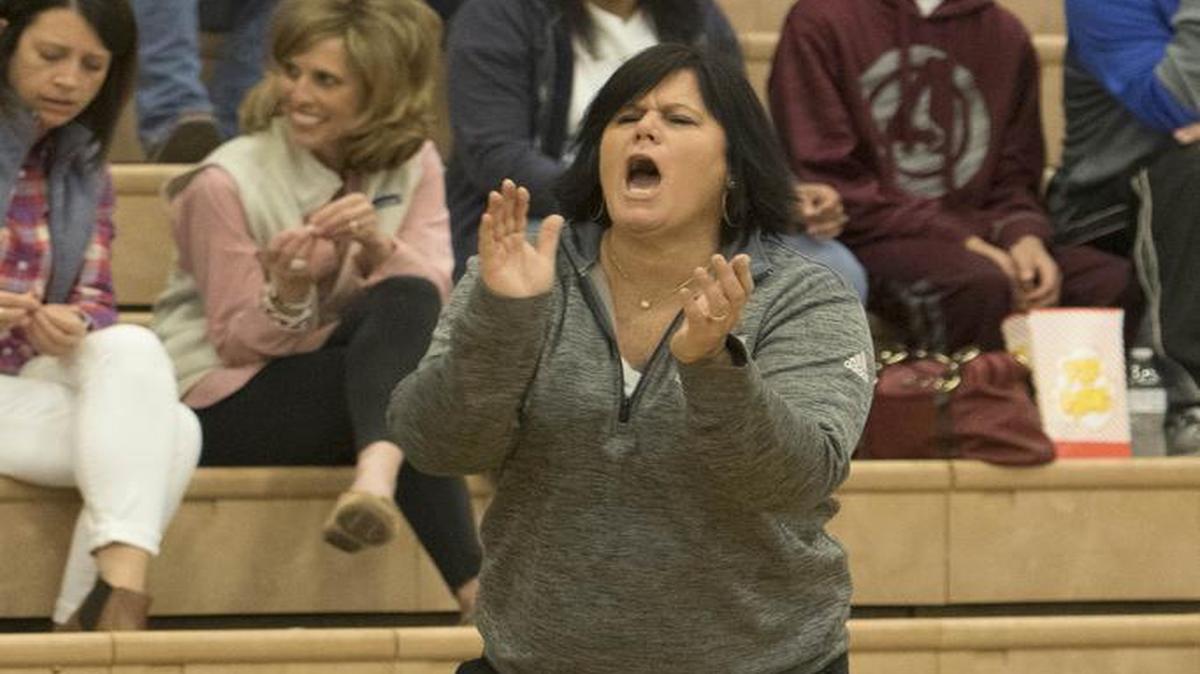 Blue Valley North High School girls basketball coach Ann Fritz.