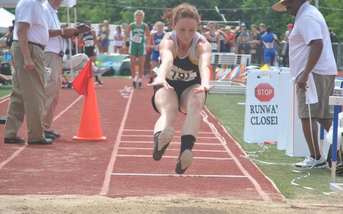 Orrick’s Madison Flute placed sixth in the Class 1 girls triple jump, one of her four finals.