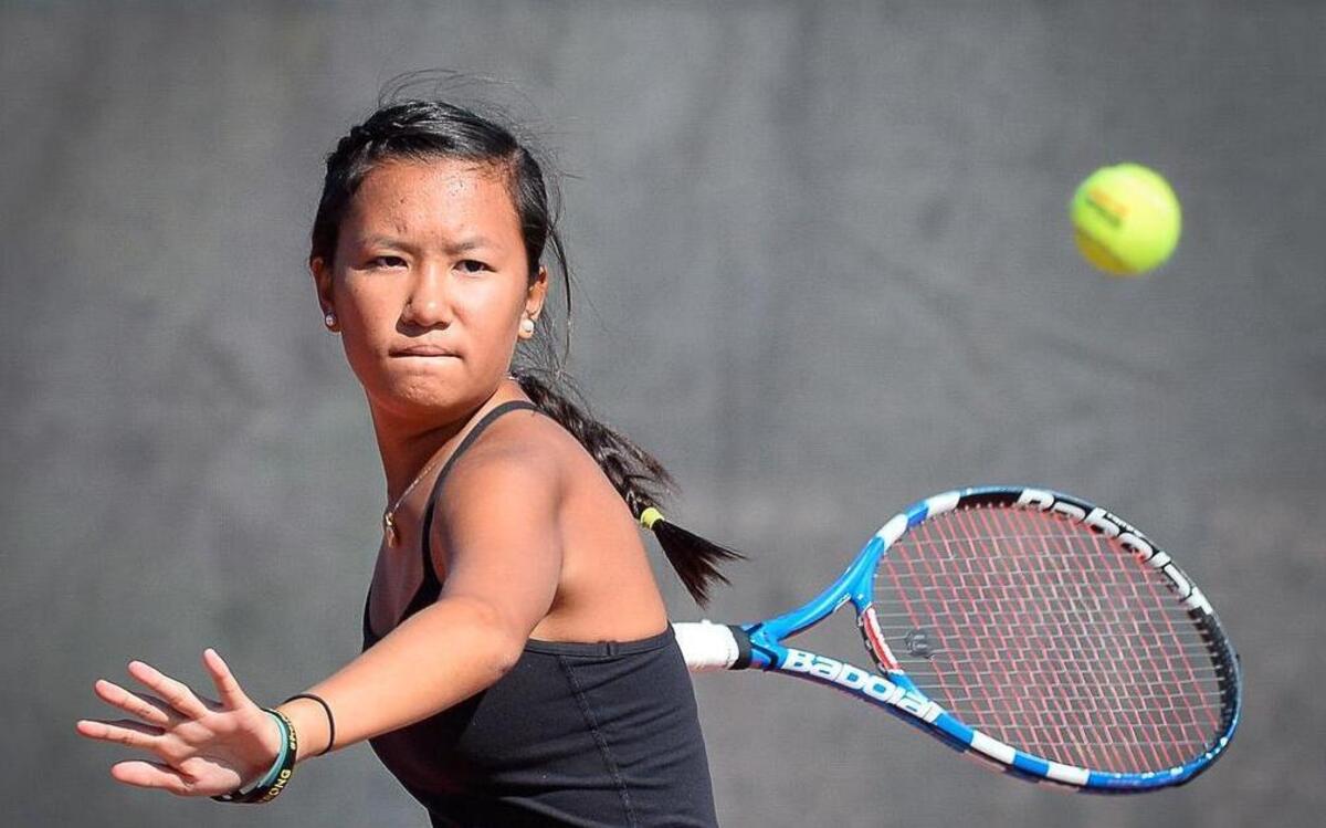 SM West’s Josephine Cao finished her singles season with a 22-1 record and the Kansas Class 6A girls tennis state championship.