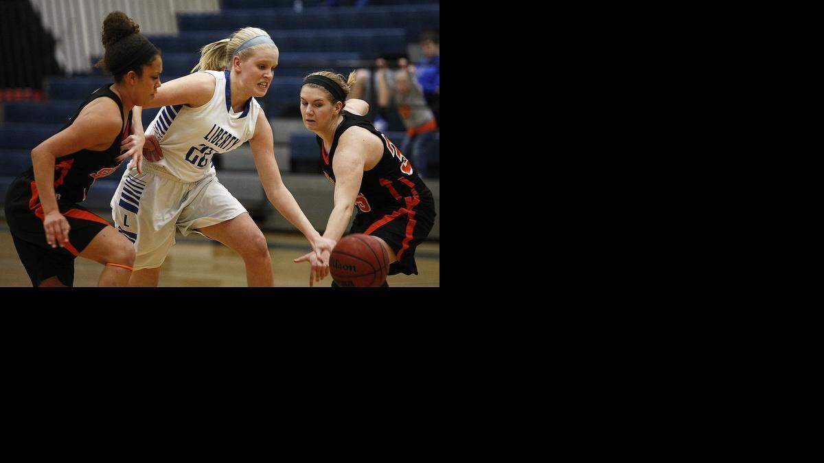 
Morgan Fleming, seen here earlier this season against Shawnee Mission Northwest, and her Liberty teammates will play Park Hill in a Missouri Class 5 sectional playoff game.
