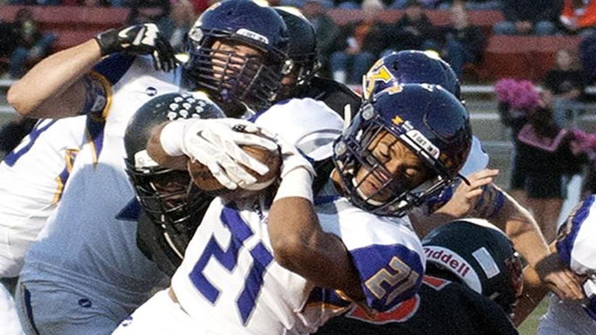 Senior tailback Marcus Harris has 26 rushing touchdowns this season for the Kearney Bulldogs.