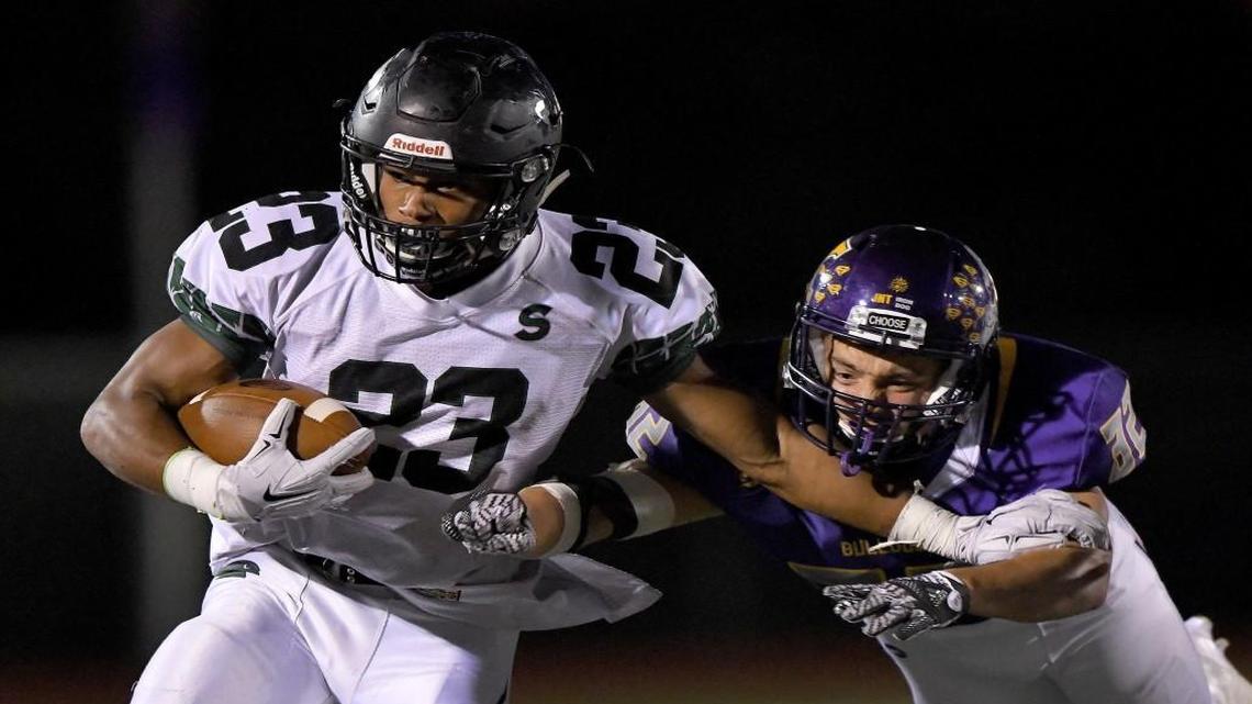 Staley’s Julian Ross rushed for 2,257 yards with 37 touchdowns this season.