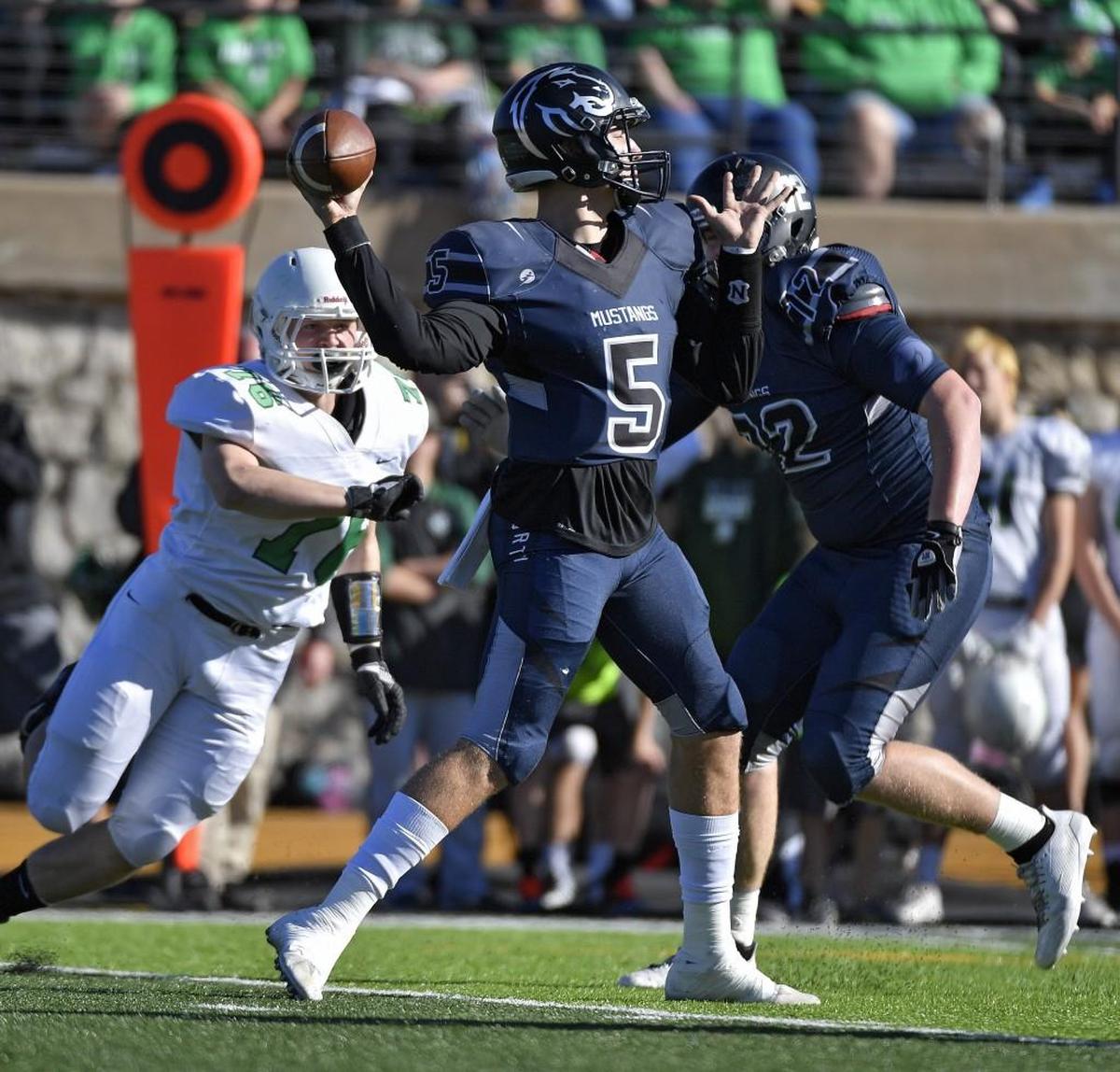 Blue Valley North quarterback Graham Mertz was honored with the Thomas A. Simone Award for the top high school football player in Kansas City.