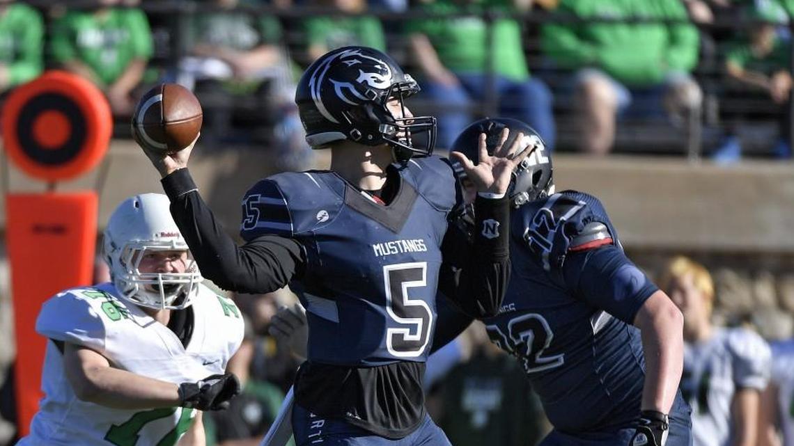 Blue Valley North quarterback Graham Mertz was honored with the Thomas A. Simone Award for the top high school football player in Kansas City.