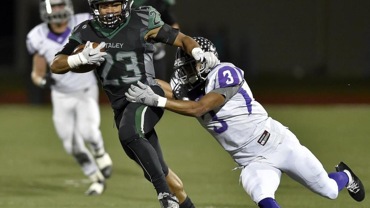 Staley halfback Julian Ross has rushed for 2,188 yards and 34 touchdowns this season in helping the Falcons reach the Class 5 semifinals.