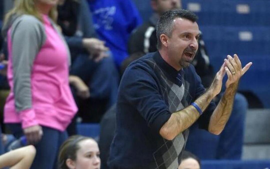 Liberty girls basketball head coach Noah Simpson