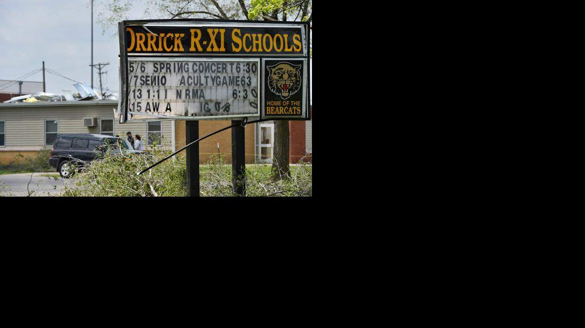 
The school building at Orrick sustained damage, but members of the golf team kept going and qualified for the state tourney.


 
