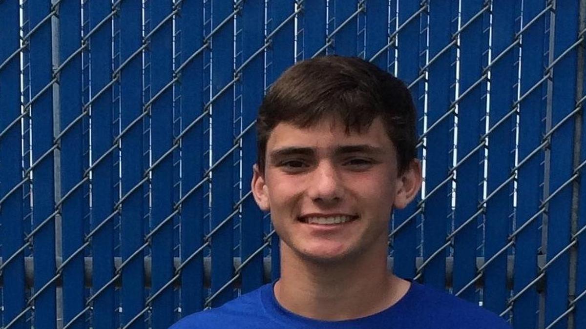 
Kansas City Christian senior Johnny Goodwin won his Kansas 1A-3A singles tennis championship.
