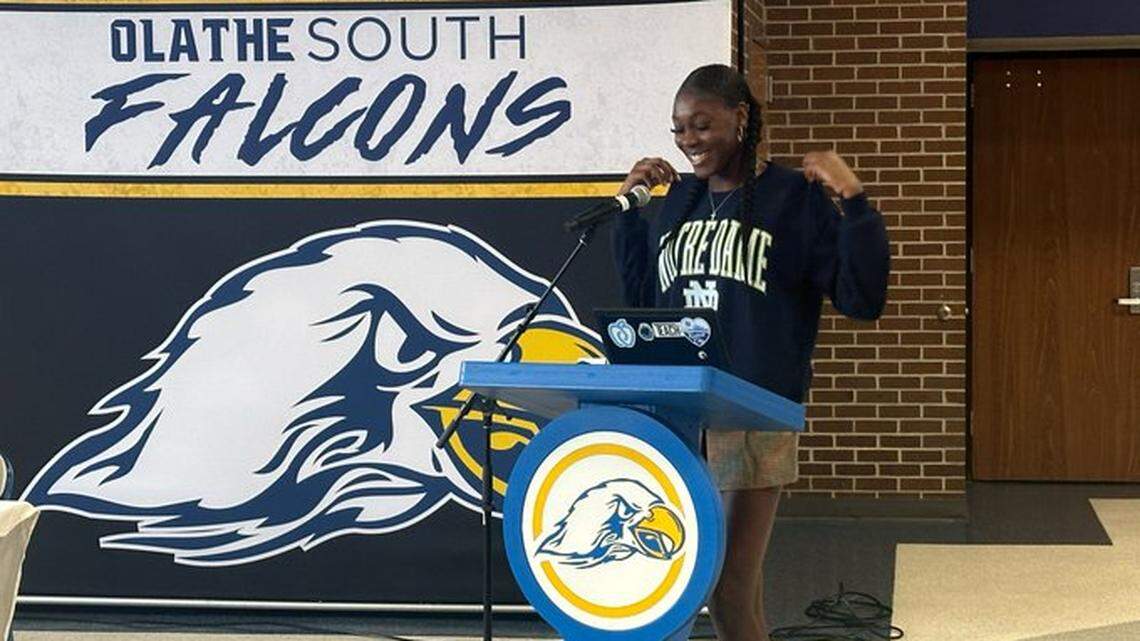 Olathe South’s Eve Long mulled quitting hoops. Now she’s committed to Notre Dame
