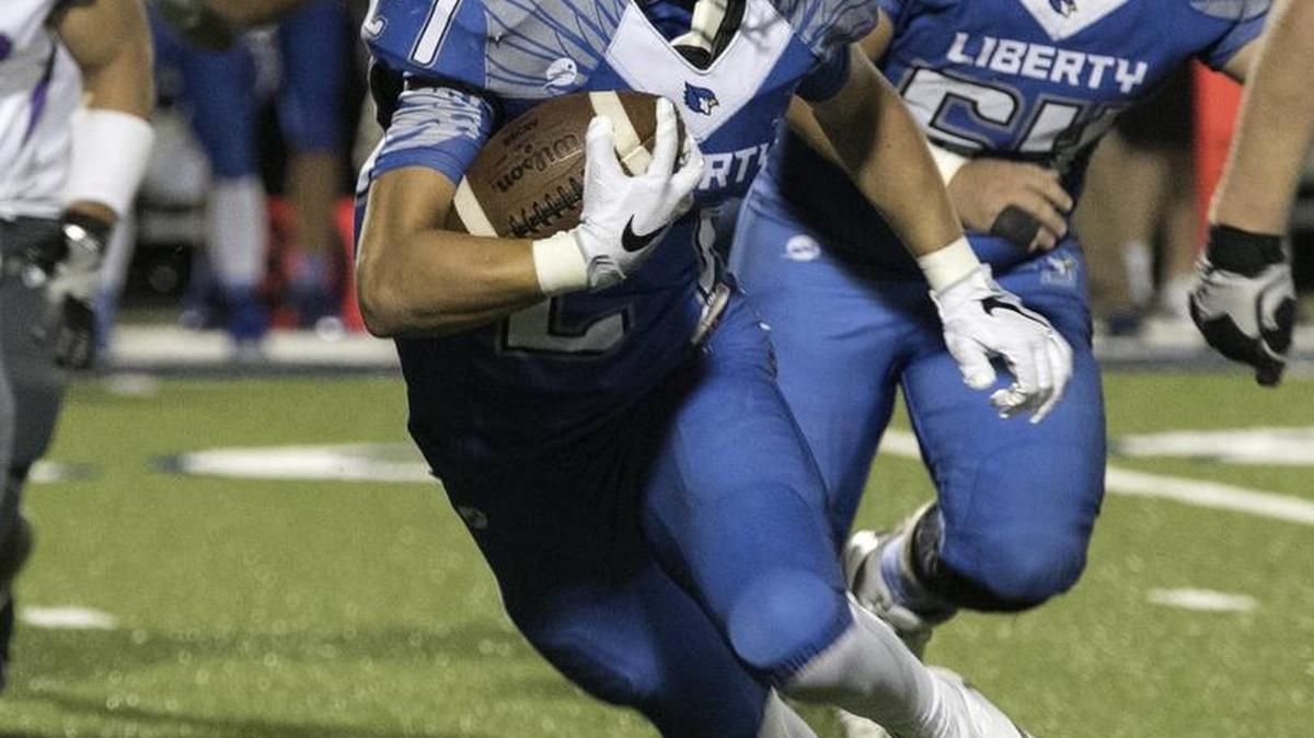 Liberty runnning back Robert Rawie eclipsed the 2,000-yard rushing mark for the season last week against St. Joseph Central.