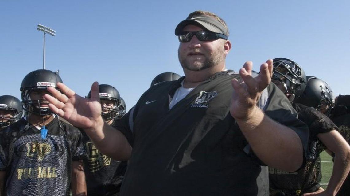 Blue Valley head football coach Eric Driskell died on Wednesday.