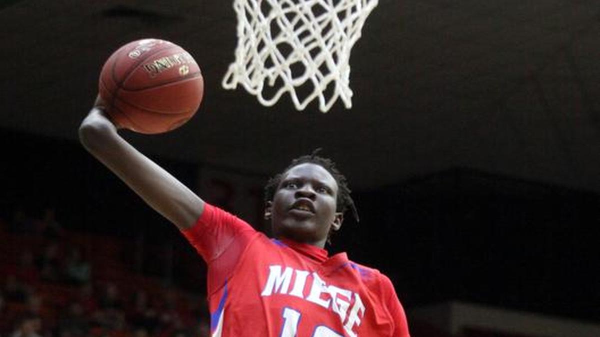 Bol Bol helped Bishop Miege to the Kansas Class 4A Division I boys basketball championship in his sophomore year. His college career with Oregon appears done after just nine games.