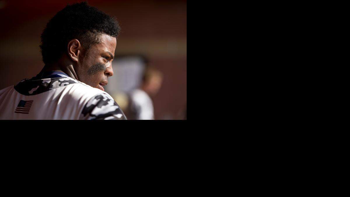 Monte Harrison excels playing football and baseball. Some big-league team will take a chance on him in this week’s draft.