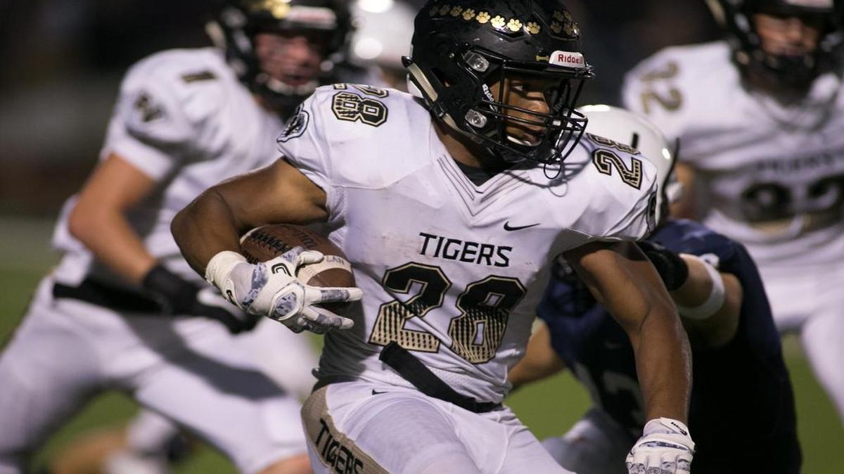 Blue Valley’s Will Evans rushed for three touchdowns Friday against Mill Valley.