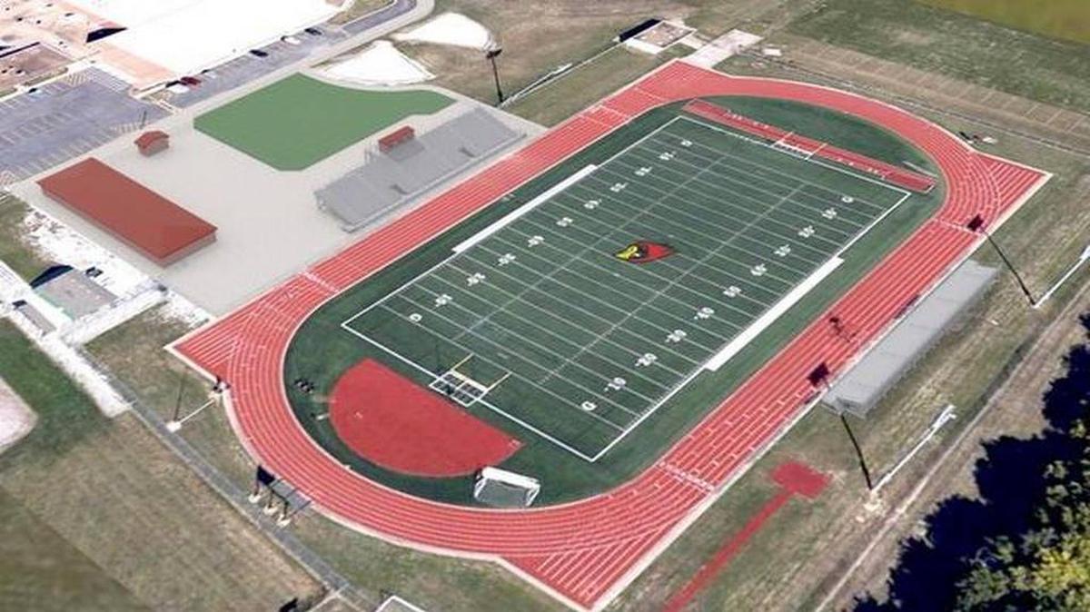 
This was an early rendering of the new stadium at Raytown South High School.
