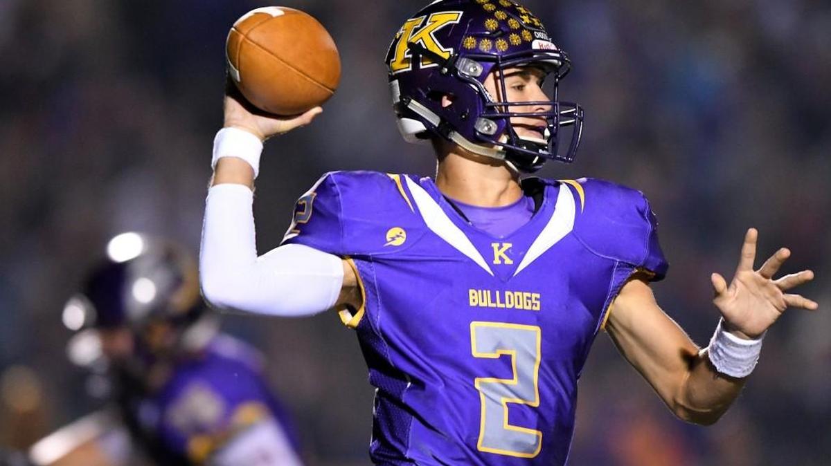 Kearney quarterback Anthony Pritzel threw for 2,282 yards and 26 touchdowns and rushed for 861 yards and another 16 TDs in leading the 13-1 Bulldogs back to the Class 4 state championship game.