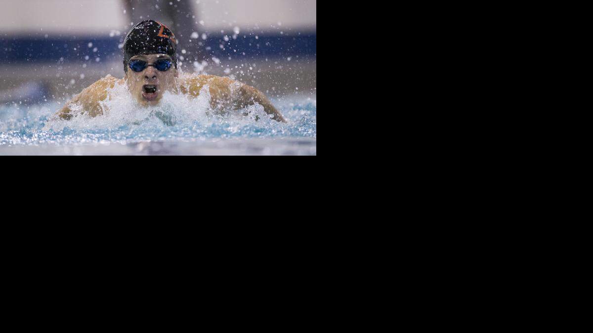 
Josh Littell of Lee's Summit North competes in the 200-yard individual medley on Saturday at the Independence Invitational at the Henley Aquatic Center in Independence, Missouri.
