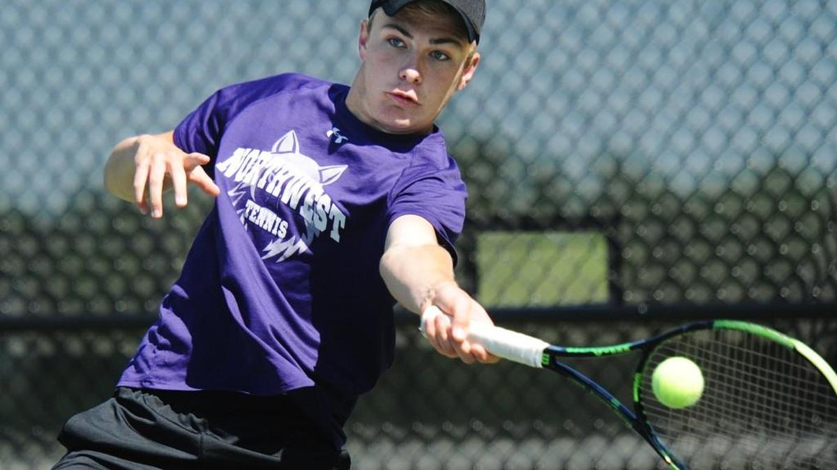 Blue Valley Northwest’s James Lowe captured third place in the Kansas 6A state tennis tournament Saturday at Harmon Park in Prairie Village. He helped BV Northwest win the team title.