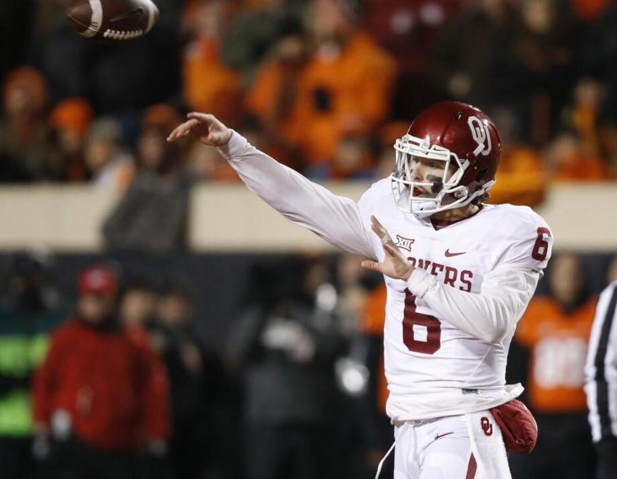 Oklahoma quarterback Baker Mayfield