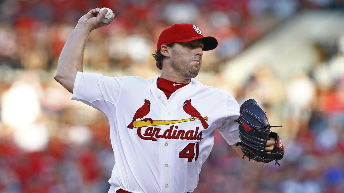
St. Louis Cardinals starting pitcher John Lackey.
