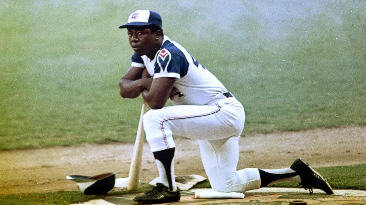 Henry Aaron during his days with the Atlanta Braves