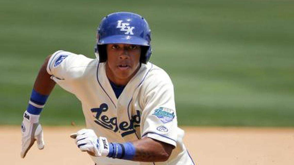 
Shortstop Raul Mondesi is not only one of the Royals’ top prospects, he was ranked No. 22 in the majors by Baseball America before the season started.
