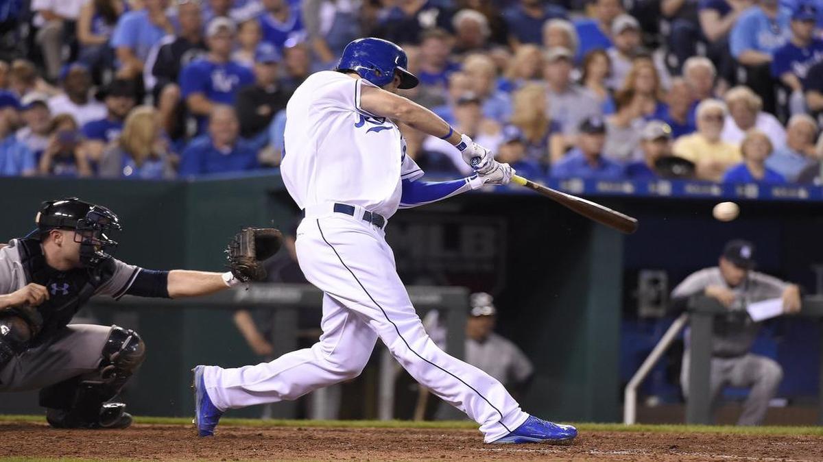 
Kansas City Royals first baseman Eric Hosmer is building an All-Star case this season. He entered Saturday ranked sixth among American League hitters in OPS (.984).
