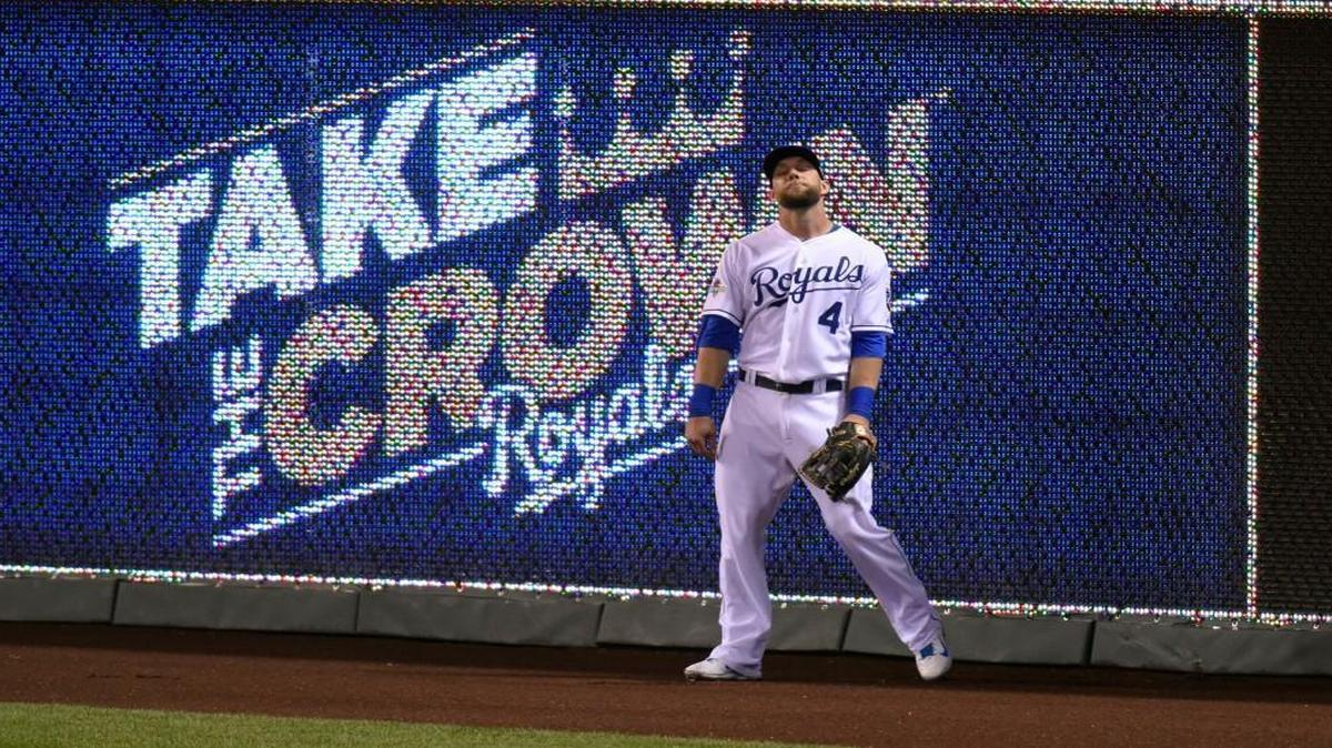 
Frustration showed on the face of Kansas City Royals left fielder Alex Gordon after home run by Houston Astros right fielder George Springer flew over his head in the fifth inning of Thursday’s game.
